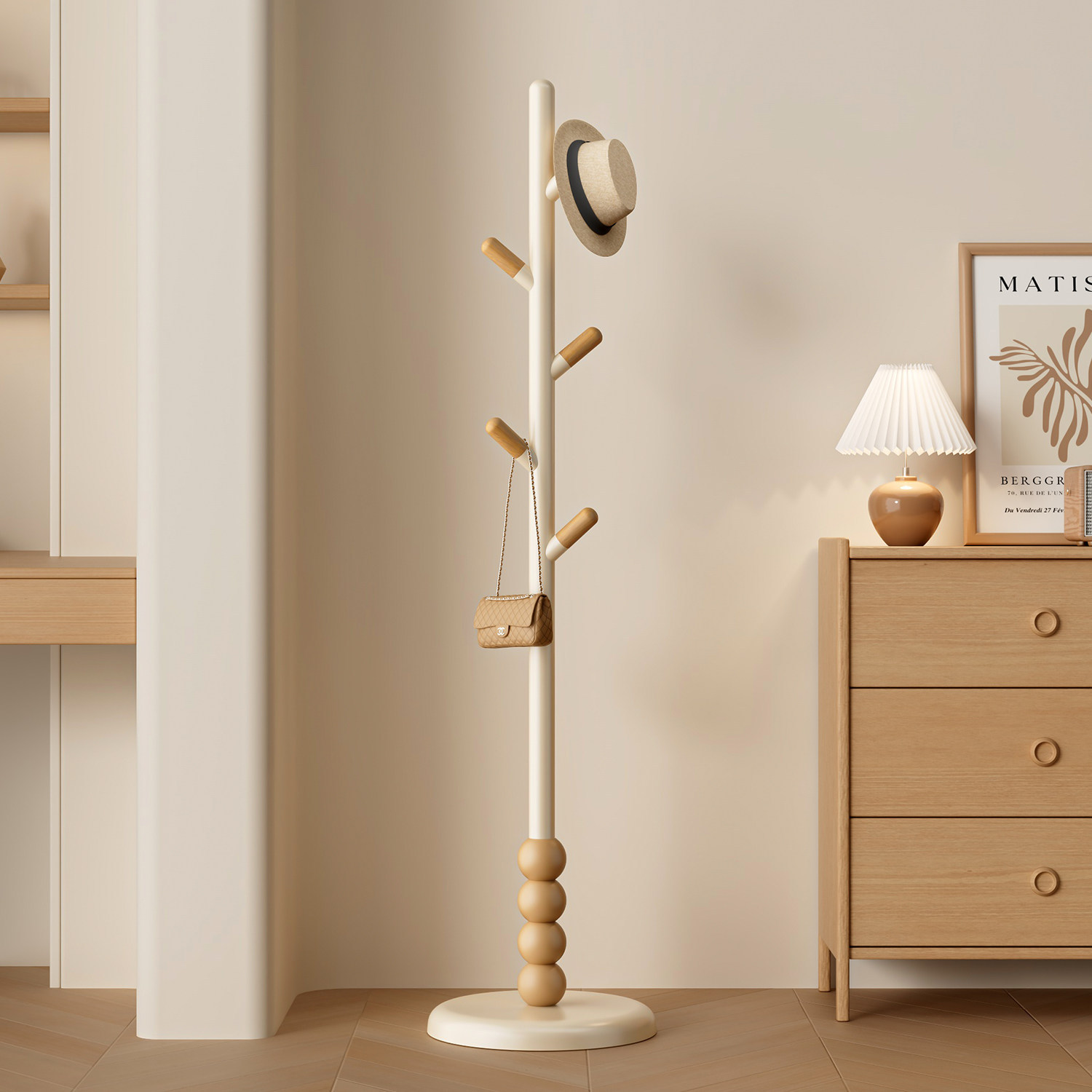 Furniture Hook Hardware - Luxury Wooden Coat Rack Stand for