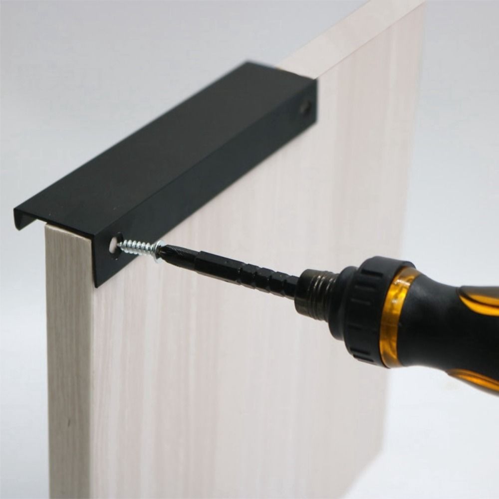 Long Pull Hidden Handles Furni - Furniture Hardware Black ulasan dan harga