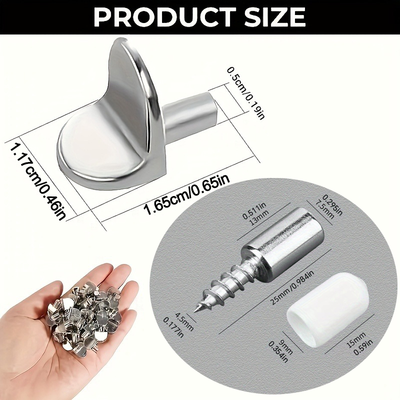 Metal Shelf Support Pegs, 2 St - Furniture Screw Type ulasan dan harga