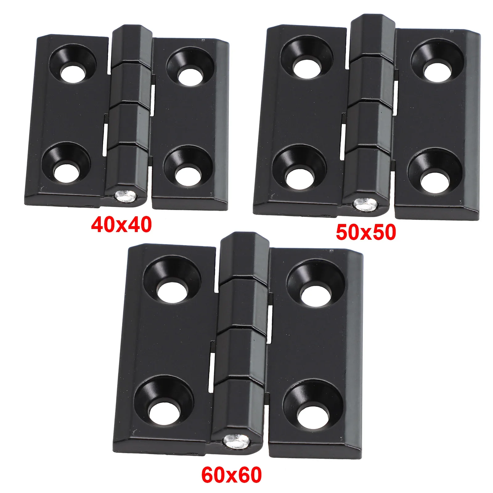 1/2pcs 40/50/60mm Butt Hinges  - Furniture Hardware Black ulasan dan harga