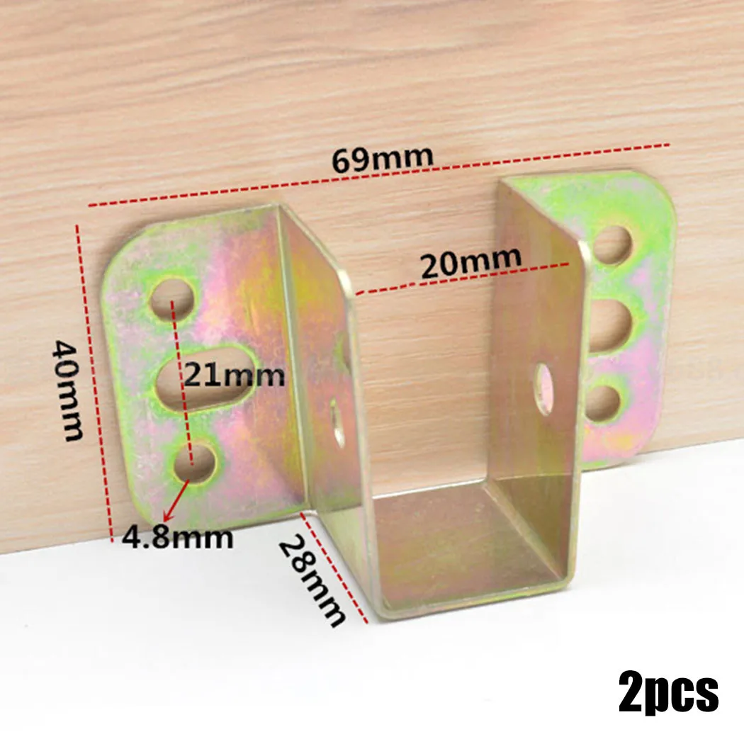 2pcs U Shaped Metal Bed Bracke - Furniture Hook Hardware ulasan dan harga