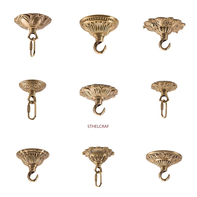 1PC High-end Brass Hook Home I - Furniture Hook Hardware ulasan dan harga