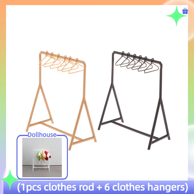 1/12 Clothes Rack Garment Orga - Furniture Hook Hardware ulasan dan harga