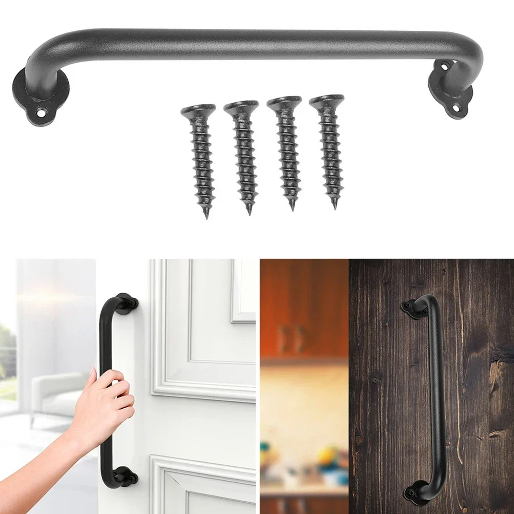 Sliding Barn Door Handle Pull  - Furniture Hardware Black ulasan dan harga