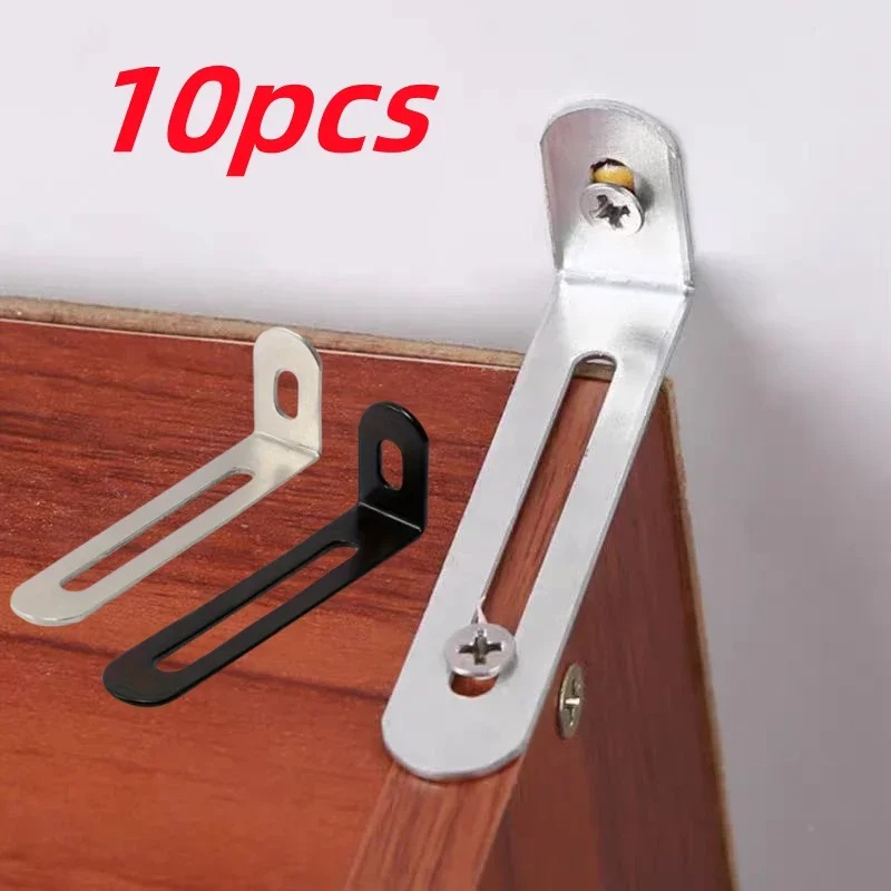 10pcs L-Shaped Adjustable Angl - Furniture Hardware Black ulasan dan harga