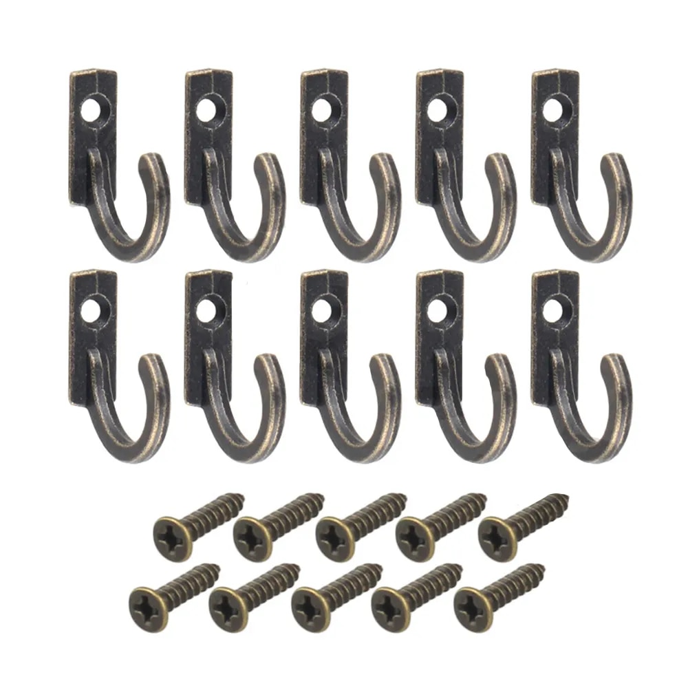 10Pcs/set Vintage Hooks Wall H - Furniture Hook Hardware ulasan dan harga