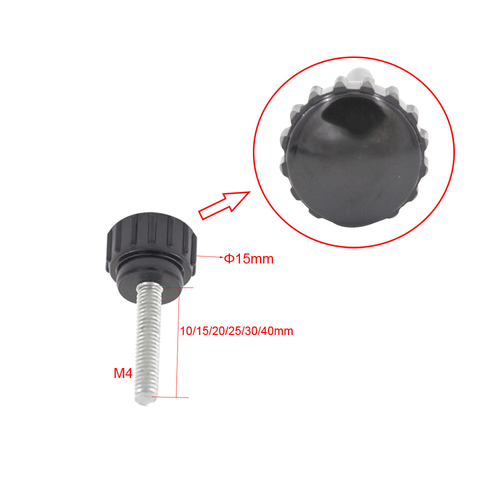 10pcs M4 Thread 15mm Head Knur - Furniture Screw Type ulasan dan harga