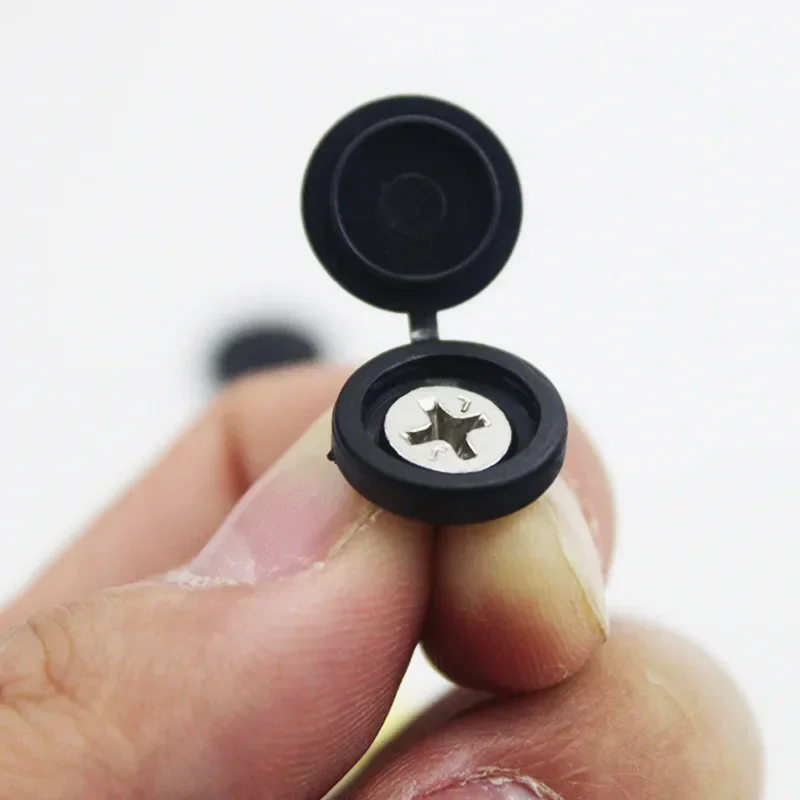 10/500pcs Screw Decorative Cap - Furniture Hardware Black ulasan dan harga