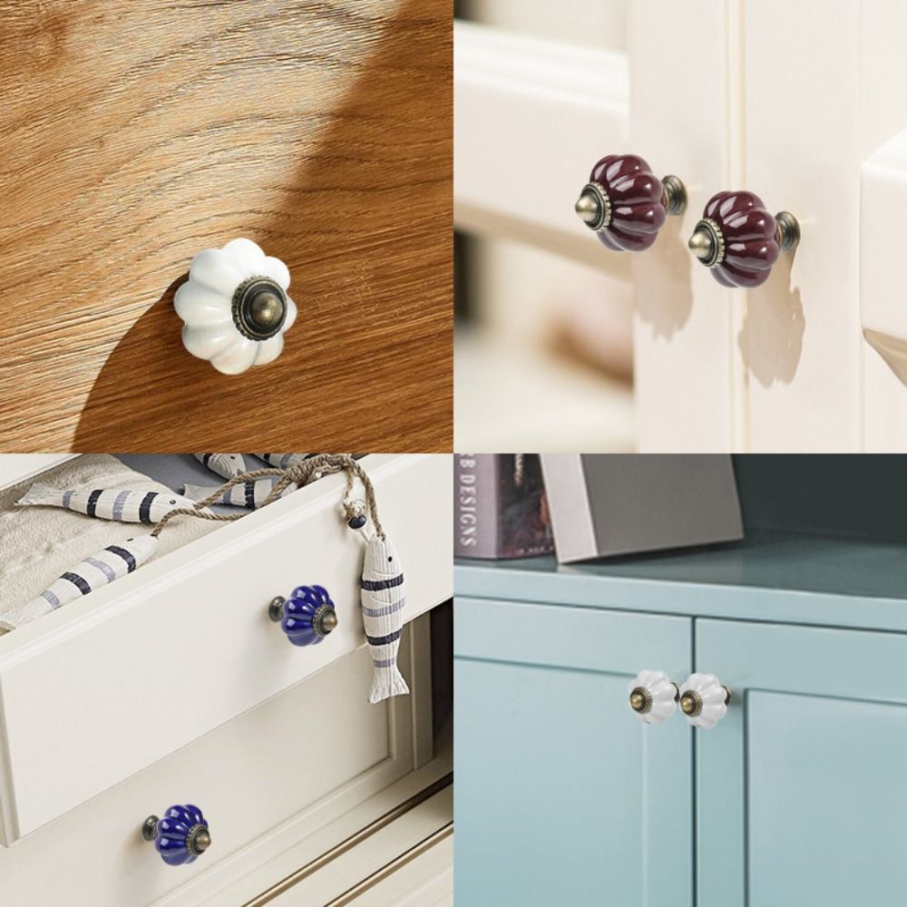 Simple Single Hole Ceramic Pum - Cabinet Knob Round ulasan dan harga