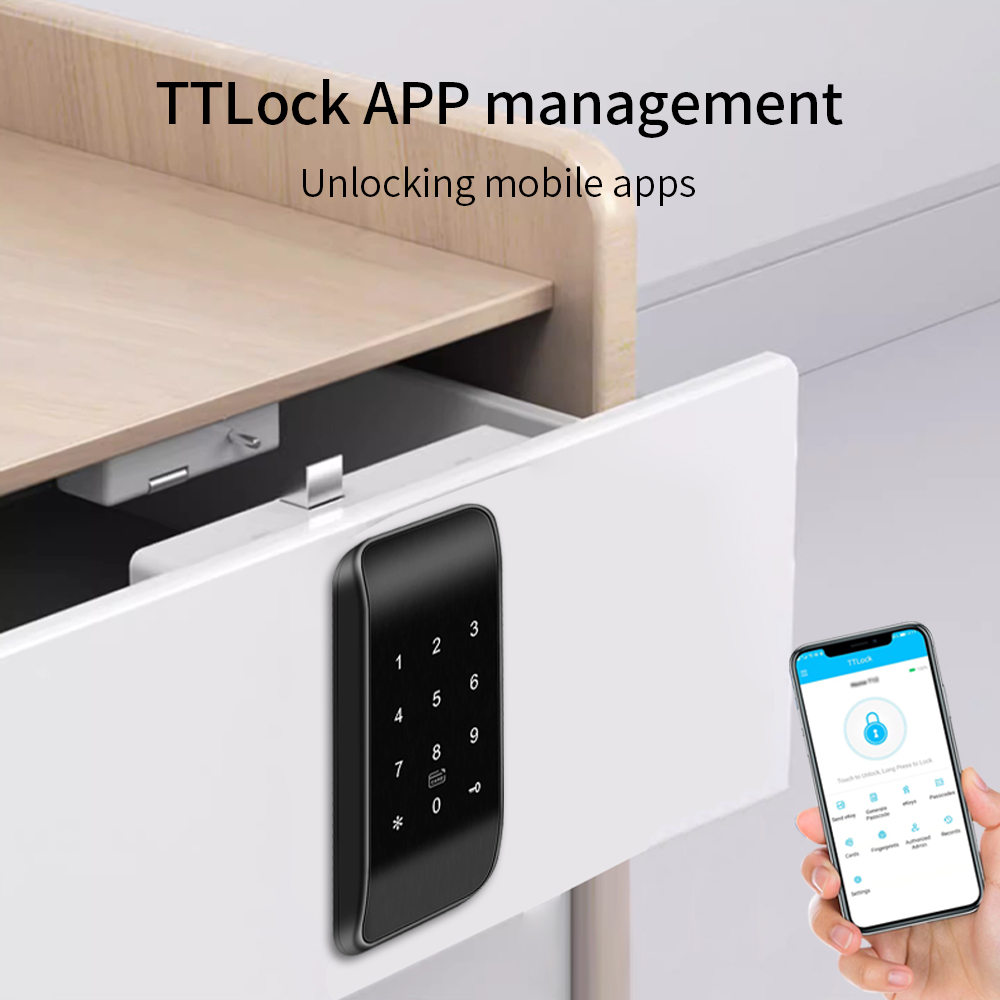 TTLOCK 13.56Mhz Fingerprint Dr - Furniture Hardware Tools ulasan dan harga