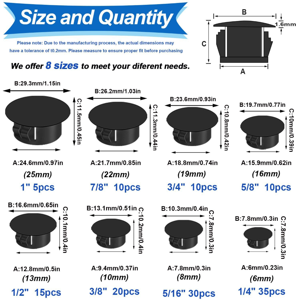 135pcs Black Cover Screw-type  - Furniture Screw Type ulasan dan harga