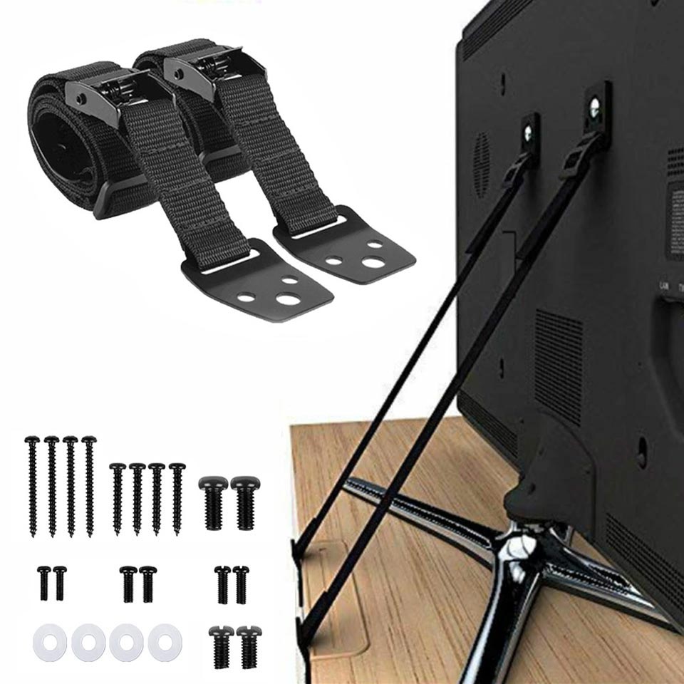 2 Pack Adjustable TV Safety St - Furniture Hardware Manufacturers ulasan dan harga