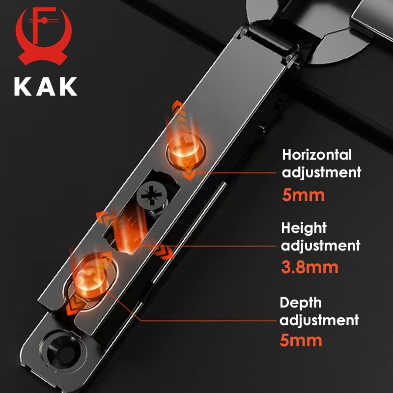 KAK 2PCS Hidden Hydraulic Kitc - Furniture Hardware Black ulasan dan harga