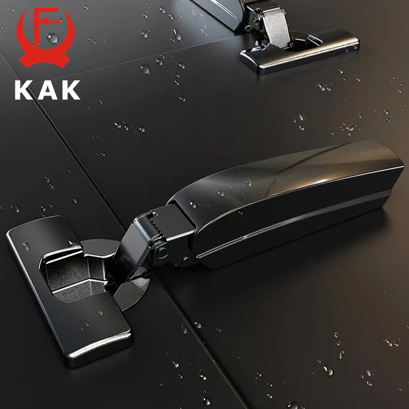 KAK 2PCS Hidden Hydraulic Kitc - Furniture Hardware Black ulasan dan harga