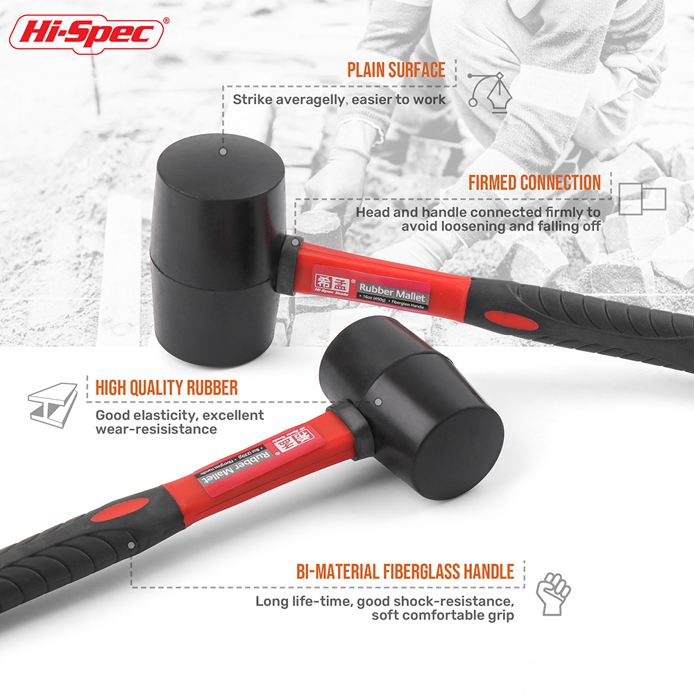 Soft Face Rubber Mallet Shock  - Furniture Joint Hardware ulasan dan harga