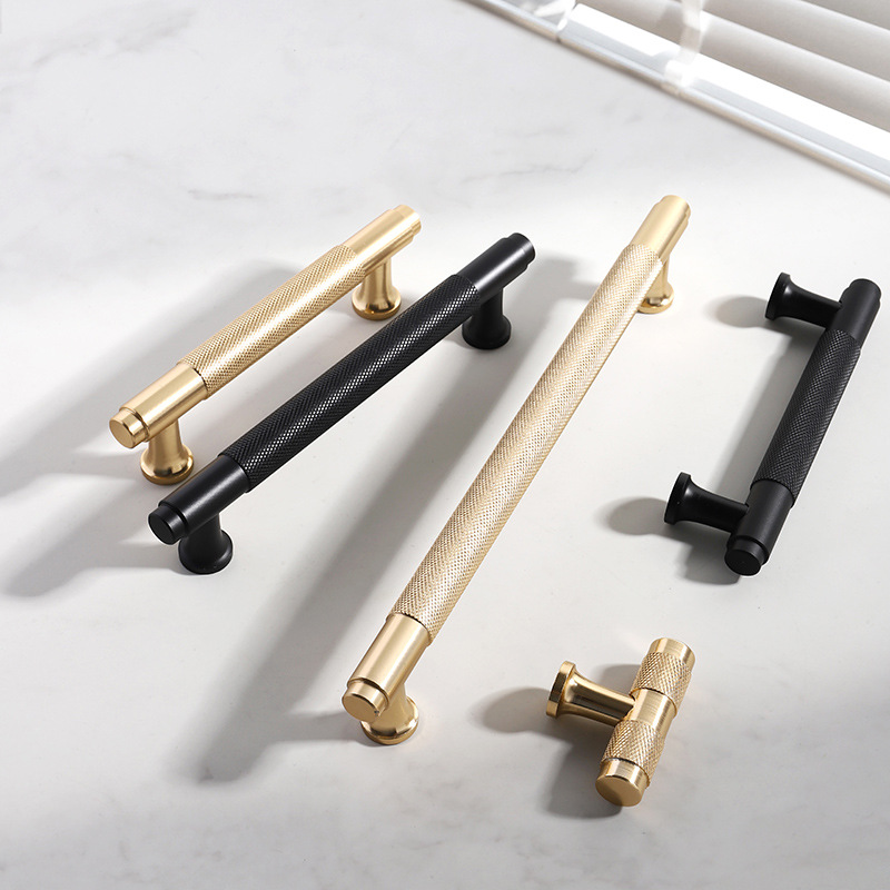 Nordic Wardrobe Handles–Gold C - Furniture Hardware Black ulasan dan harga