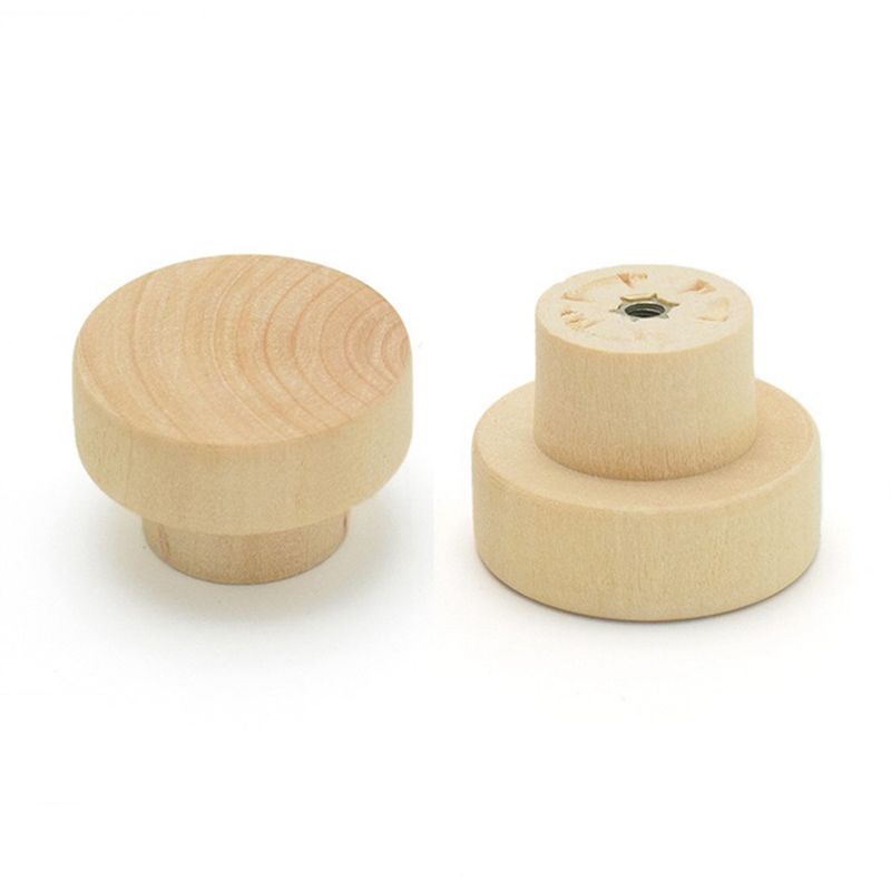 YANA50I 15Pcs Wooden Drawer Kn - Cabinet Knob Round ulasan dan harga
