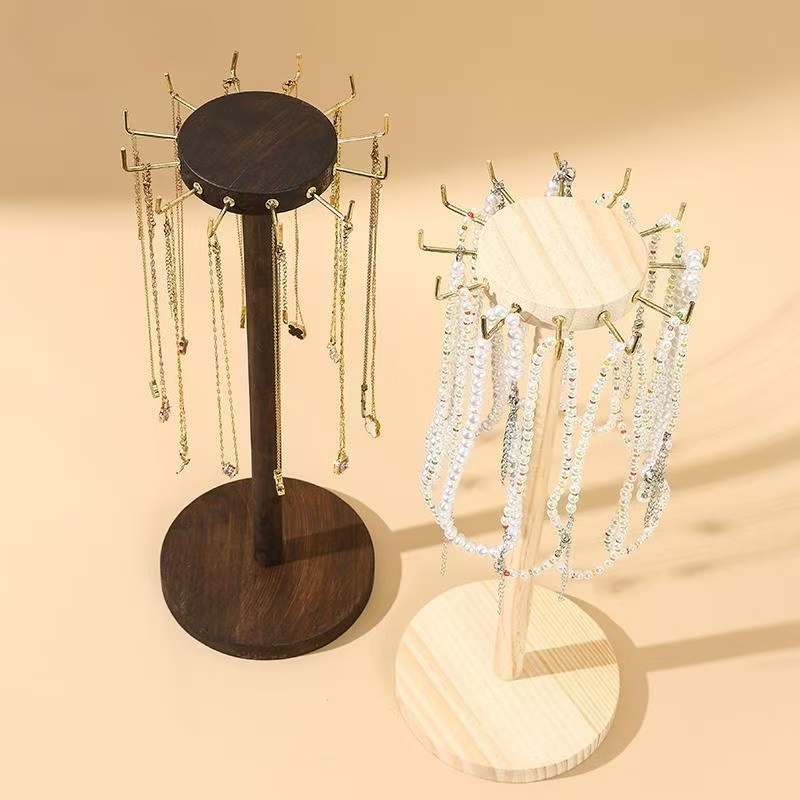 Wooden 12-Hook Jewelry Organiz - Furniture Hook Hardware ulasan dan harga